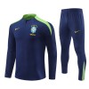Brasil Barn Trenings Collegegenser 2024-25 Kvart-Zip Navy Brasil Barn Trenings Collegegenser 2024-25 Kvart-Zip Navy